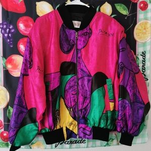 Vintage silk Picasso bomber jacket private collection rare